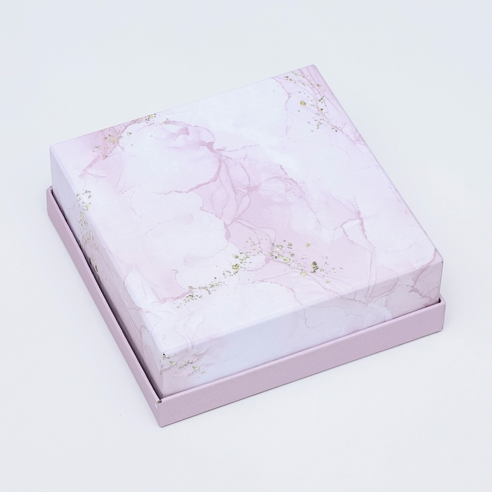 Подарочная коробка квадратная Подарочная коробка квадратная "Гранит",13,5 х 13,5 х 5 см