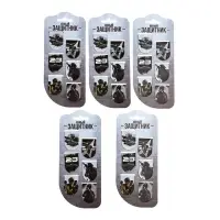 Набор магнитных закладок на подложке, 5 шт "Юный защитник"