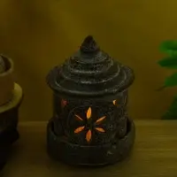 Подсвечник терракота &laquo;Фонарь&raquo;, 14.5&times;14.5&times;21 см