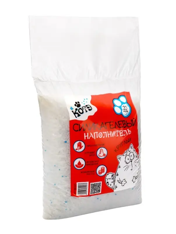 Наполнитель силикагелевый «Котэ», круглый, 20 л Наполнитель силикагелевый «Котэ», круглый, 20 л