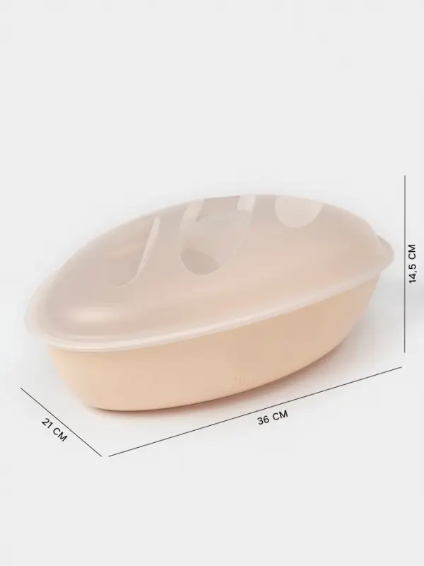 Хлебница с крышкой phibo &laquo;Уют&raquo;, 36&times;21&times;14.5 см, пластик, МИКС