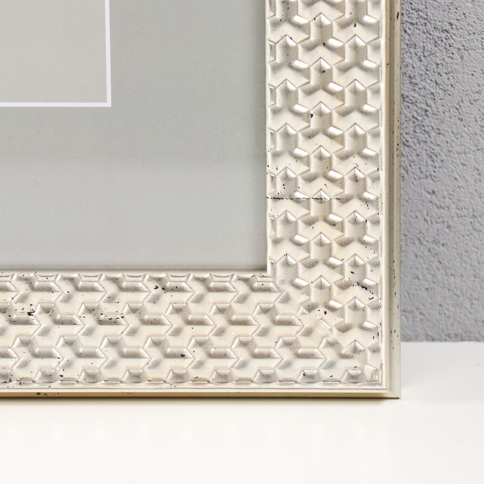 Фоторамка пластик Фоторамка пластик "Grace" 30х40 см, серебро (пластиковый экран)