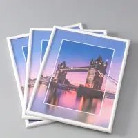 Фоторамка для фото "Vivo" 30х40 см,  набор 3 шт, (пластиковый экран), белый