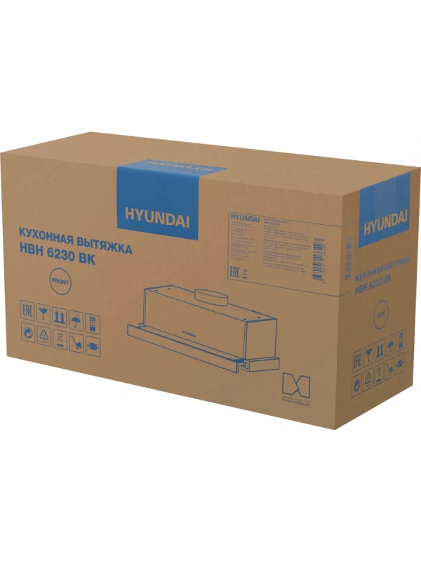 Вытяжка встраиваемая HBH 6230 BK черный