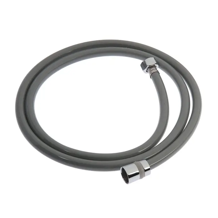 Душевой шланг ZEIN Z08SH, 150 см, антиперекручивание, латунные гайки, темно-серый, Имп/Имп