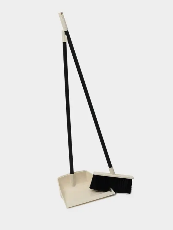 Щётка для пола c совком Malta, бежевый