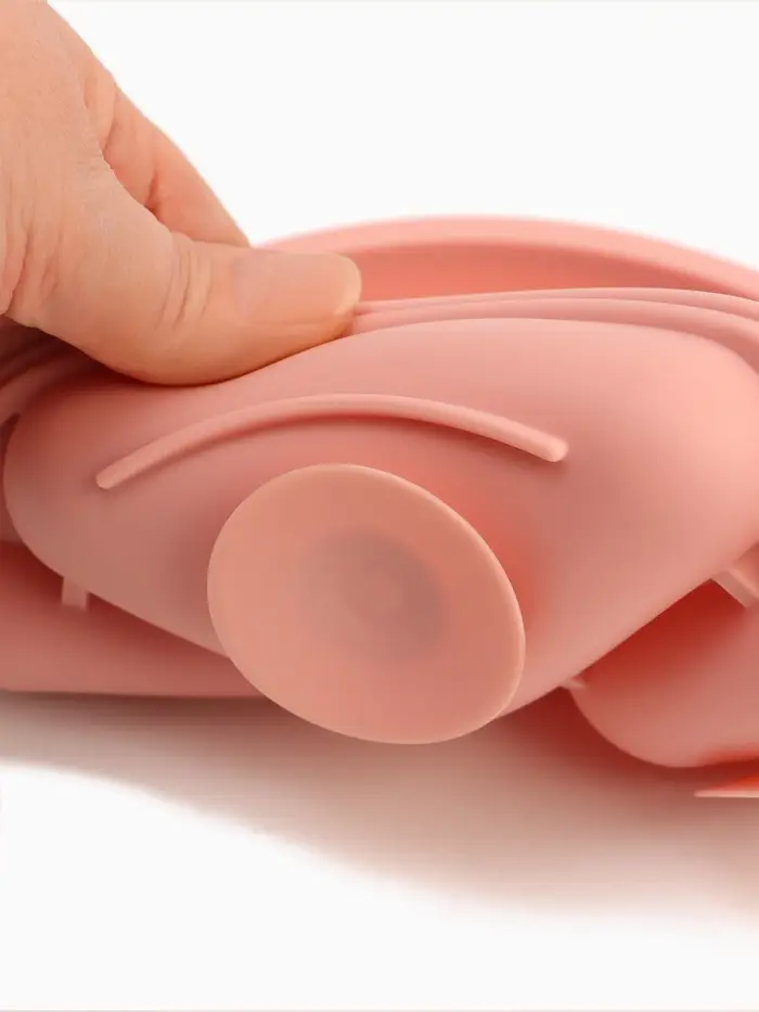 Тарелка детская секционная, 3 секции, розовый, Mum&Baby Тарелка детская секционная, 3 секции, розовый, Mum&Baby