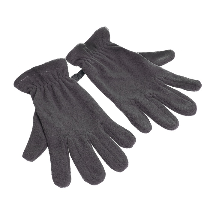 Перчатки флисовые, цвет серый, размер L-XL Перчатки флисовые, цвет серый, размер L-XL