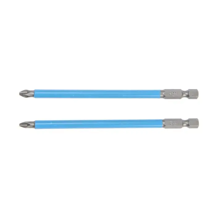 Биты ТУНДРА, намагниченные, сталь CrV, PH2&times;127 мм, 2 шт.