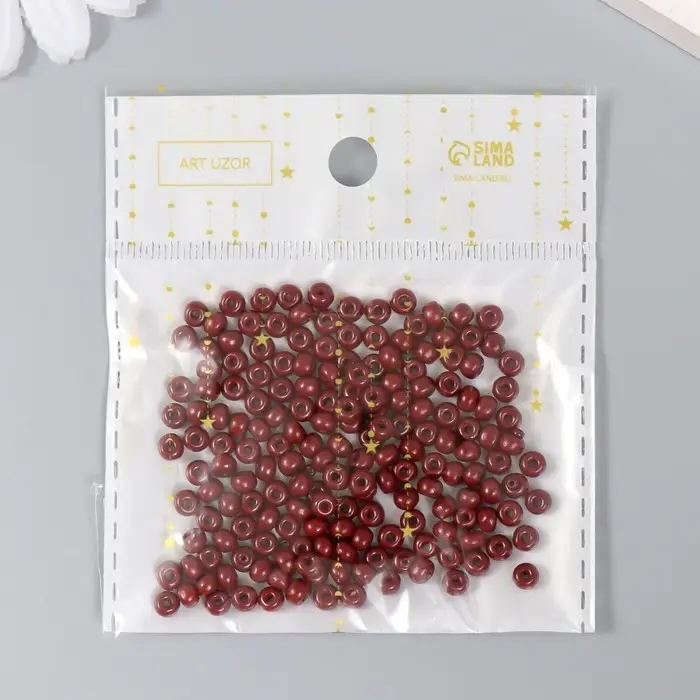 Бисер стекло 6/0  Бисер стекло 6/0 "Бразилин" 15 гр