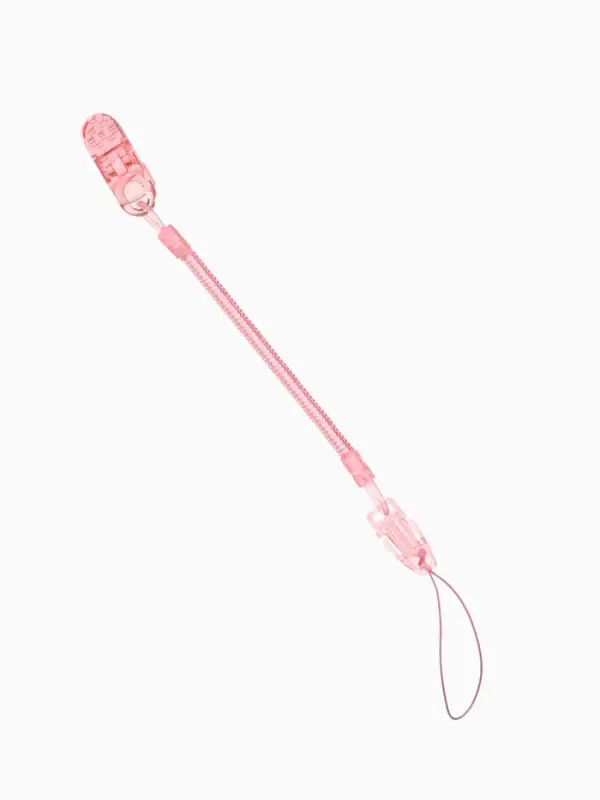 Держатель для соски - пустышки, пружинка, 2 шт., прозрачный, розовый, Крошка Я Держатель для соски - пустышки, пружинка, 2 шт., прозрачный, розовый, Крошка Я