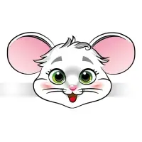 Маска - ободок карнавальная «Мышка», картон