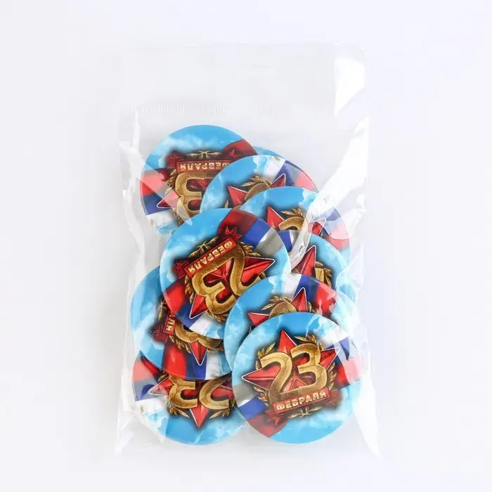 Значок закатной «23 февраля», d = 5,6 см Значок закатной «23 февраля», d = 5,6 см