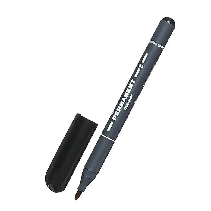 Маркер перманентный Centropen 2836, чёрный, узел 3.3 мм, линия 2 мм