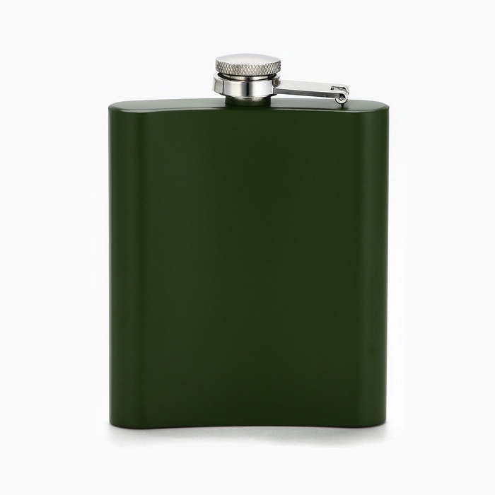 Фляжка «Создан добиваться целей», 210 мл, зелёная