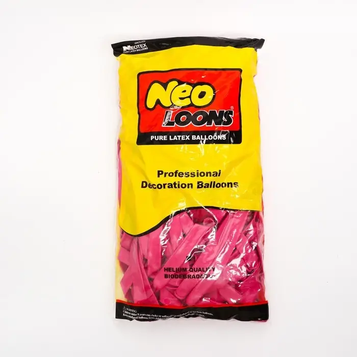 Воздушные шары для моделирования 125 см, d=7.5 см, 10 шт., фуксия Воздушные шары для моделирования 125 см, d=7.5 см, 10 шт., фуксия