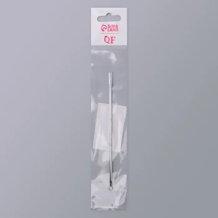 Игла косметологическая, двусторонняя, с петлёй, 12(±0.5) см, серебристая