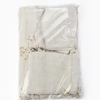 Набор подарочных мешочков 50 шт. &laquo;Лён&raquo; 10&times;12 см, бежевый