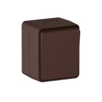 AtlasDesign PROFI IP54 О/У 1-клавишный ПЕРЕКЛЮЧАТЕЛЬ 10 АХ, КОРИЧНЕВЫЙ
