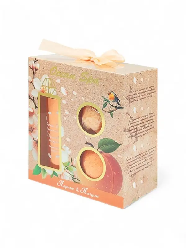 Подарочный набор косметический "Ocean Spa" персик и пачули, 370 г