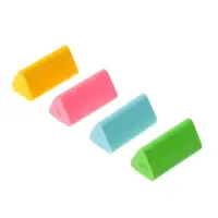Набор 8 штук ластиков треугольных Пастельных (штрихкод на штуке)