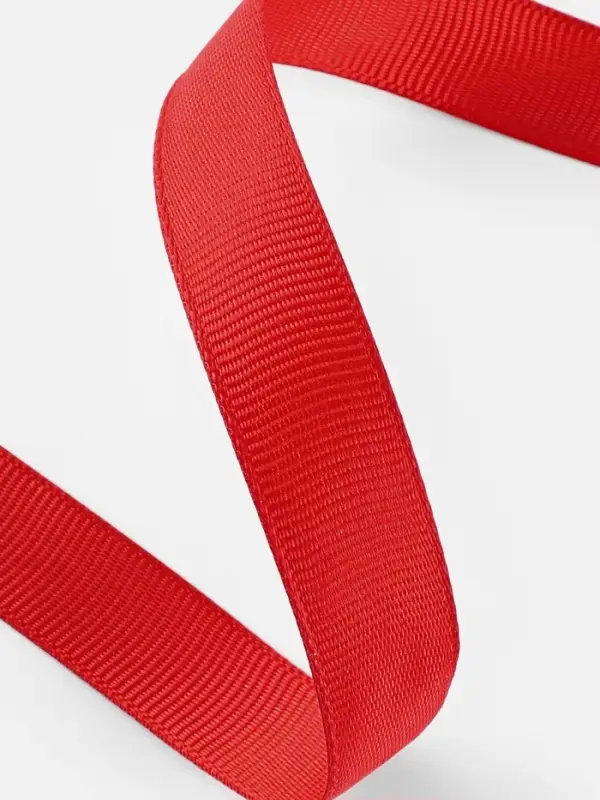 Лента репсовая, 15 мм, 23&plusmn;1 м, красная №26