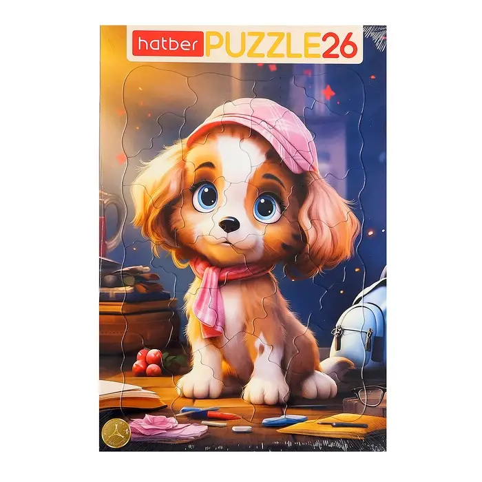 Пазл «Забавный щенок», 26 элементов Пазл «Забавный щенок», 26 элементов
