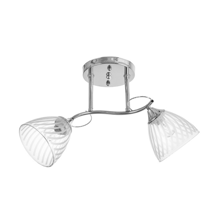 Люстра Люстра "Нора" 2х60Вт Е27 Хром 50х22х26см