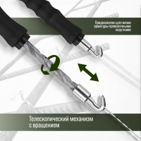 Крюк для вязки арматуры ТУНДРА, автоматический, обрезиненная рукоятка, 250 мм