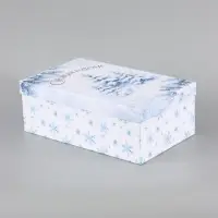Коробка новогодняя подарочная &laquo;Зимний лес&raquo;, 32.5&times;20&times;12.5 см