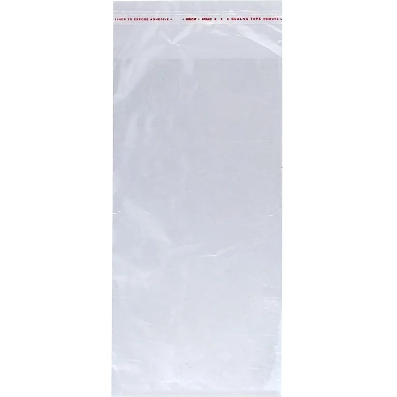 Пакет БОПП 90х200+40 мм клапан/скотч 20 мкм 200 шт/уп