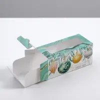 Коробка для макарун «Счастливого года» 12×5.5×5.5 см
