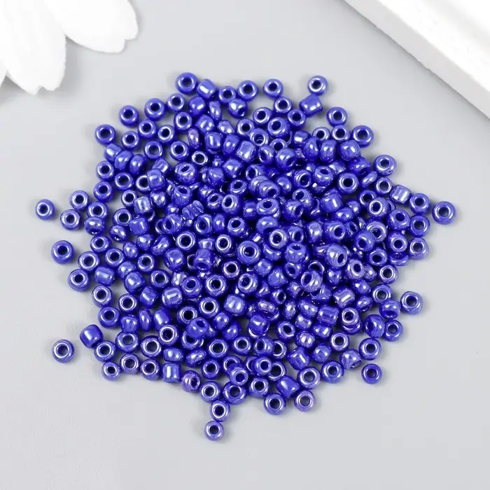 Бисер  Бисер "Zlatka" 08/0, 3 мм, 10 г 0128 т.синий