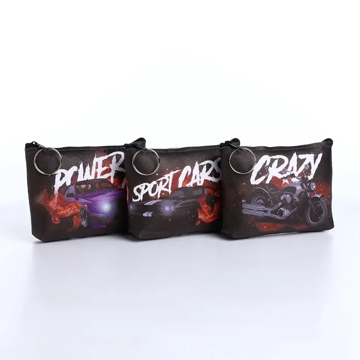 Кошелёк детский &laquo;Гонки&raquo;, для мальчика, монетница, на молнии, МИКС