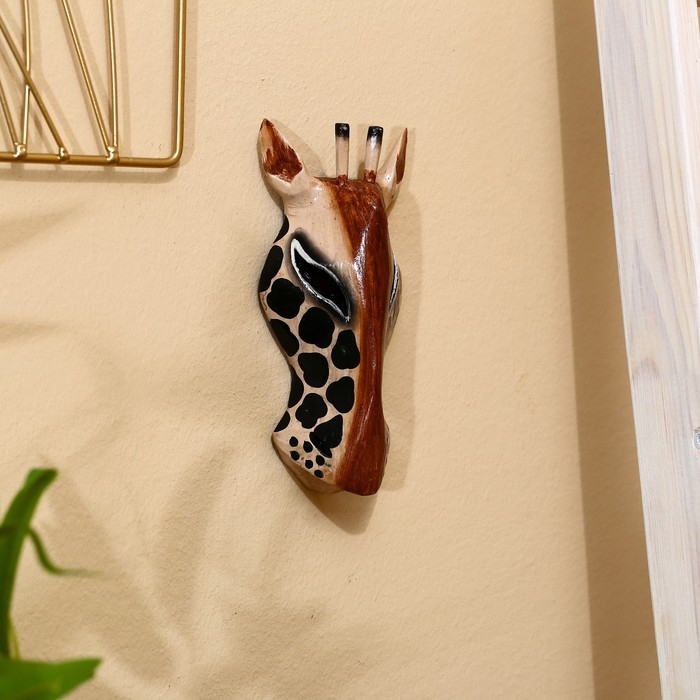 Маска Маска "Зебра" албезия 19х9х4 см