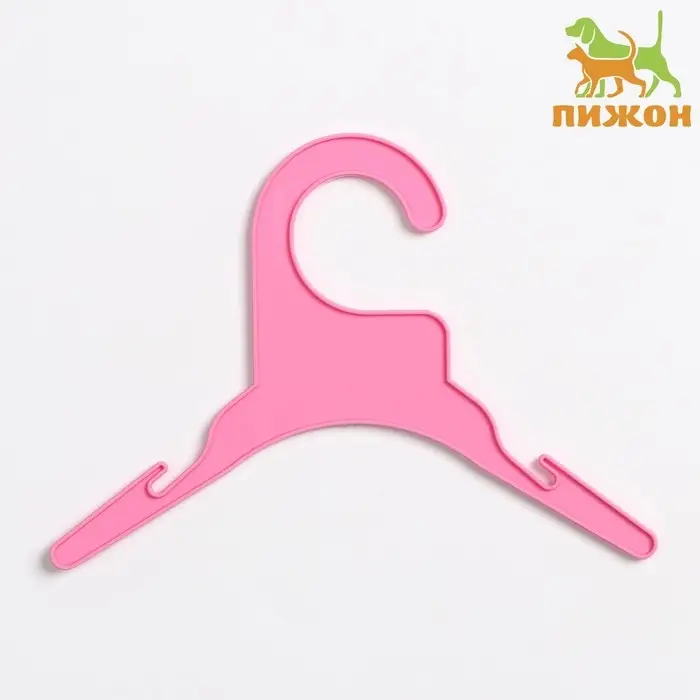 Вешалка для одежды животным, 19 х 14 х 0,4 см,розовая Вешалка для одежды животным, 19 х 14 х 0,4 см,розовая