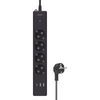 Удлинитель Power Cube, 4р/1.9м выкл.,3USB, 3.5кВт,16А,,3x1,0 черн(PC-7B-2M)