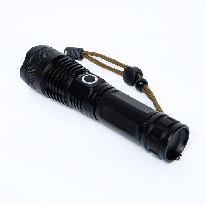 Фонарь ручной аккумуляторный, 12 Вт, 340 лм, P50, 5 режимов, 17 х 4 см Фонарь ручной аккумуляторный, 12 Вт, 340 лм, P50, 5 режимов, 17 х 4 см