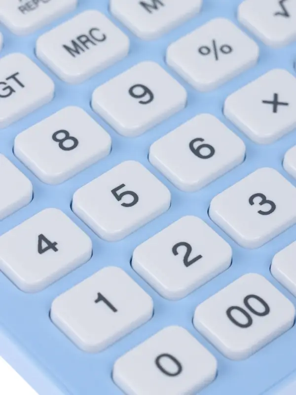 Калькулятор настольный 12-разрядный CS-588, корпус голубой