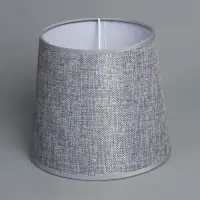 Абажур BayerLux &laquo;Кантри. Рогожка&raquo;, E27 или E14, серый, меланж, 18&times;18&times;15.5 см