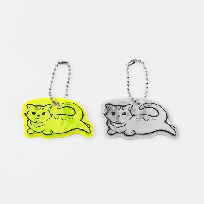 Светоотражающий элемент «Отдых кота», двусторонний, 6×3.5 см, МИКС Светоотражающий элемент «Отдых кота», двусторонний, 6×3.5 см, МИКС