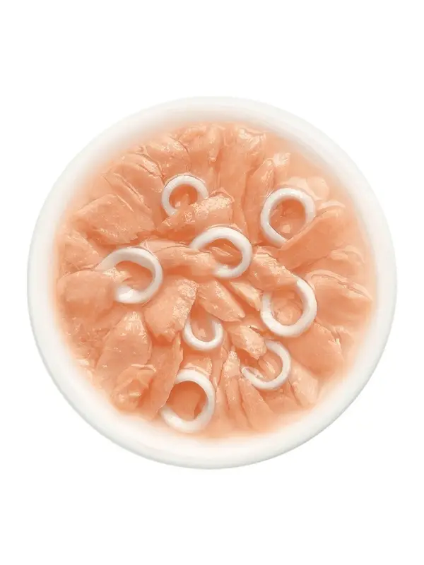 Влажный корм для кошек &laquo;Деревенские лакомства&raquo;, лосось с кальмаром в нежном желе, пауч, 70 г