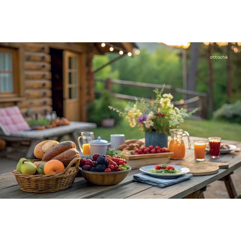 Календарь настенный 3-х блочный 2027 Attache В деревне 305х675мм