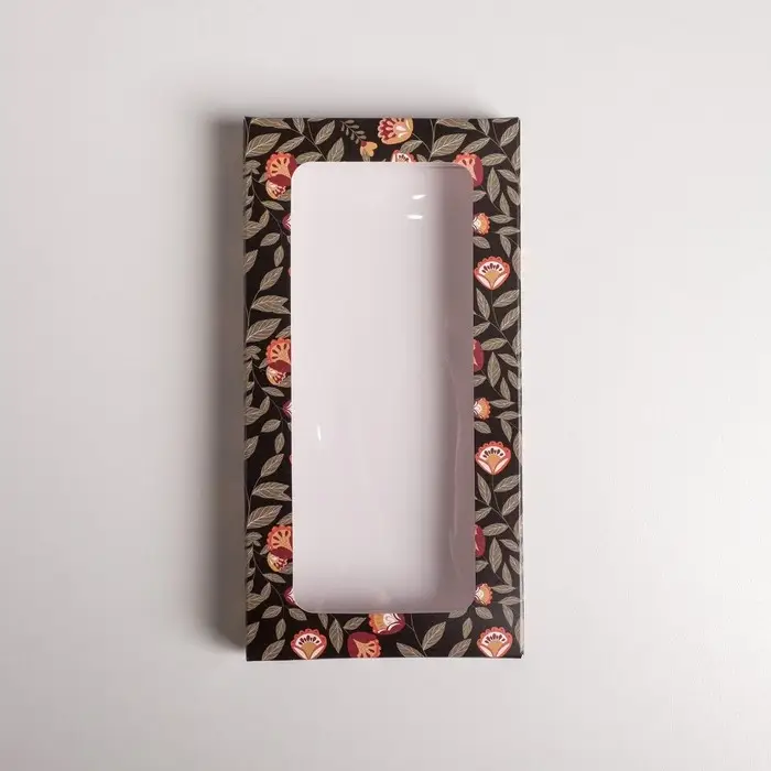 Коробка для шоколада, кондитерская упаковка «With love», с окном, 17.3 х 8.8 х 1.5 см Коробка для шоколада, кондитерская упаковка «With love», с окном, 17.3 х 8.8 х 1.5 см