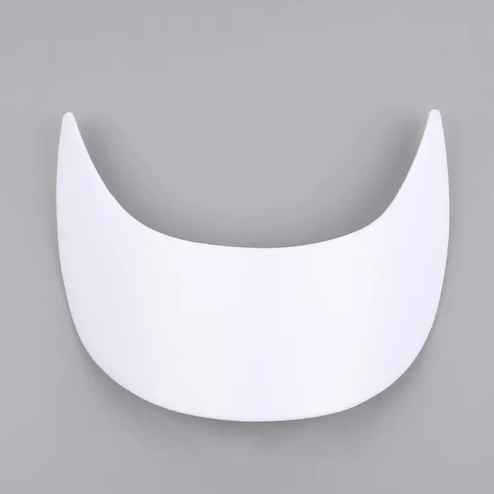 Козырёк для кепки, гнутый, 7×19.5 см, белый