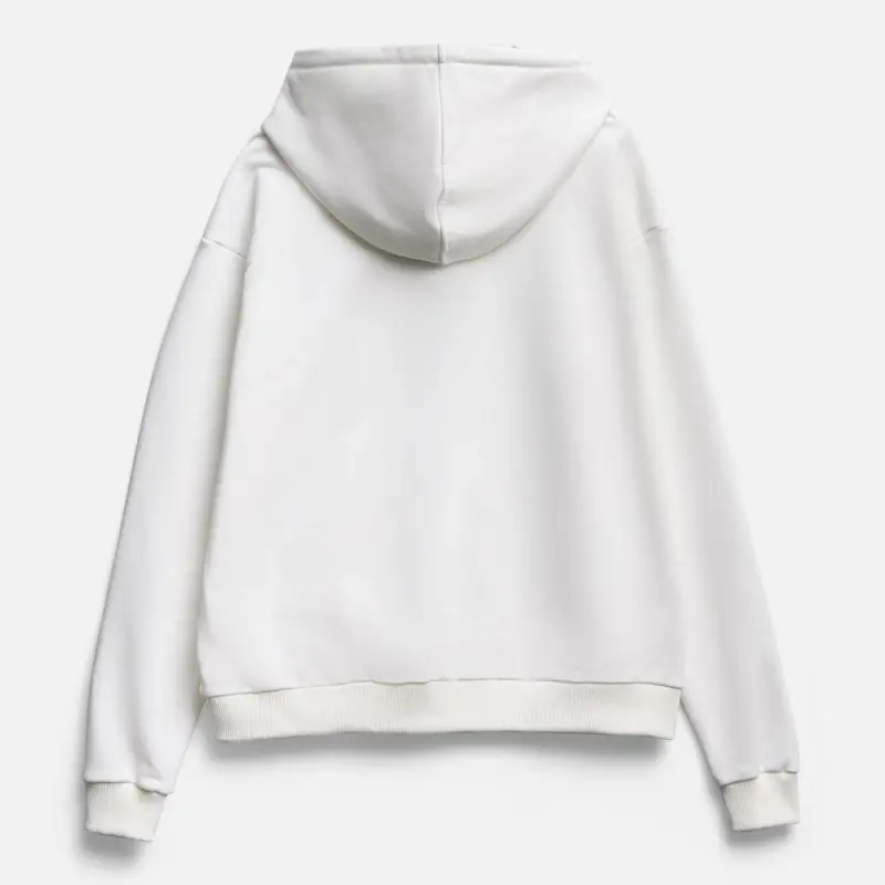 Толстовка унисекс оверсайз на молнии Zippy Terry, белая, размер XS/S Толстовка унисекс оверсайз на молнии Zippy Terry, белая, размер XS/S