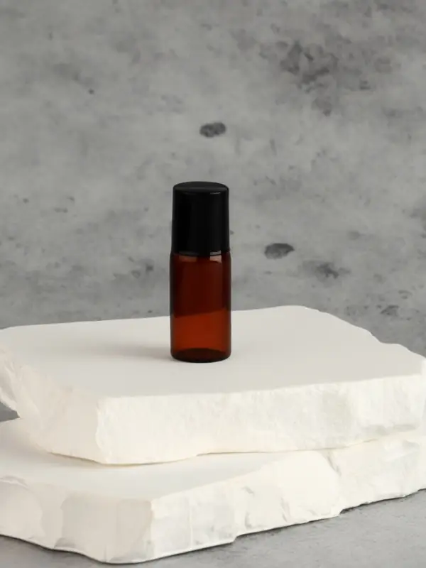 Флакон для парфюма, со стеклянным роликом, 3 мл, коричневый, чёрный Флакон для парфюма, со стеклянным роликом, 3 мл, коричневый, чёрный