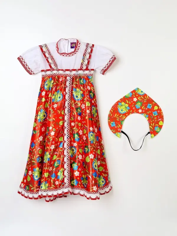 Карнавальный набор "Милая Настенька" рост 110-116, красный