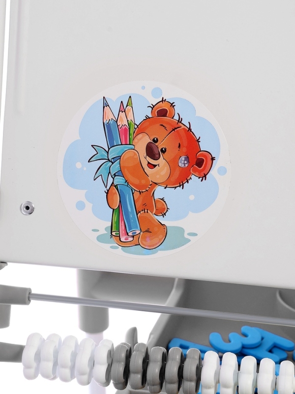 Доска знаний-мольберт 2 двусторонний ДЗМ2/СР серый