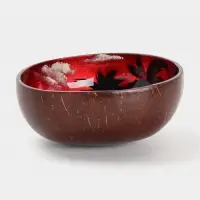 Чаша &laquo;Малиновый закат&raquo;, 14&times;14&times;6 см, кокос